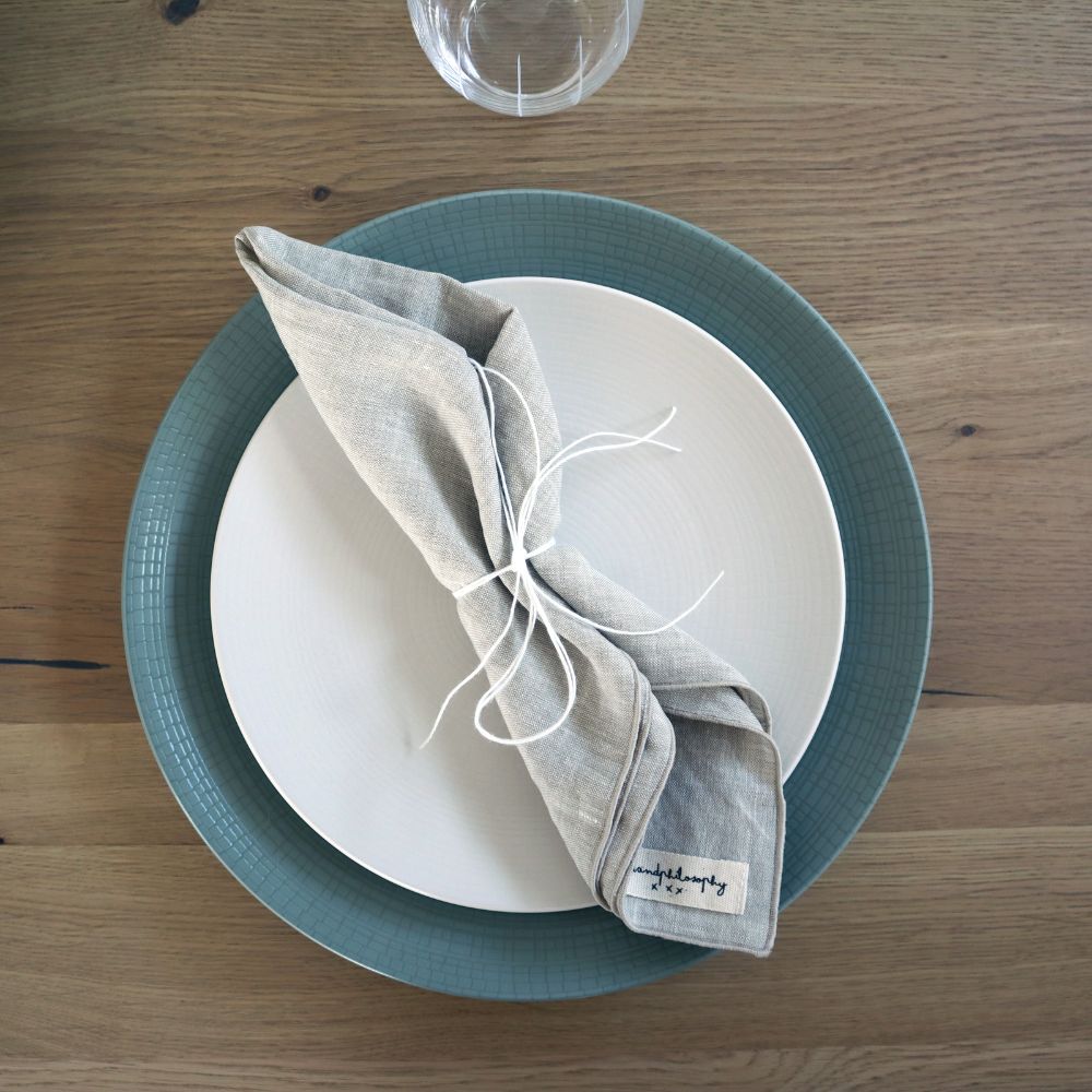 Lot De 2 Serviettes De Table En Lin - Capri - Naturel