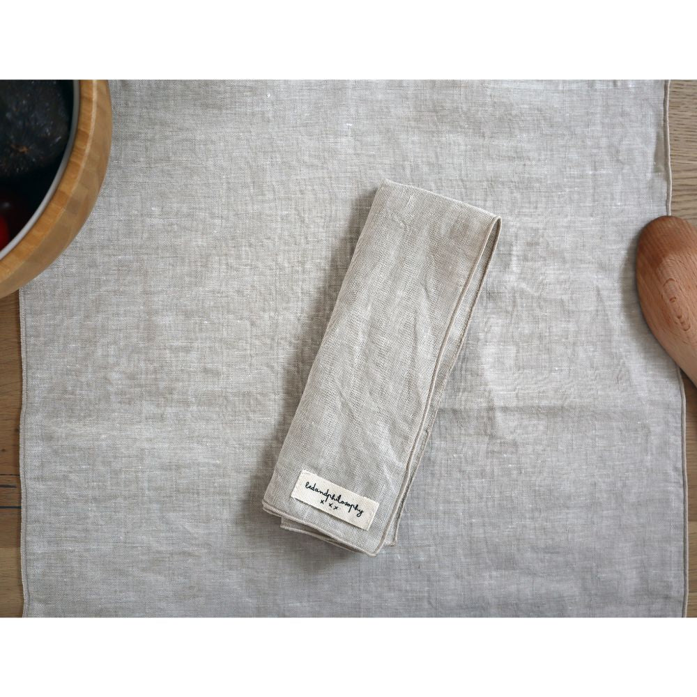 Lot De 2 Serviettes De Table En Lin - Capri - Naturel