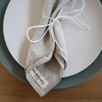Lot De 2 Serviettes De Table En Lin - Capri - Naturel