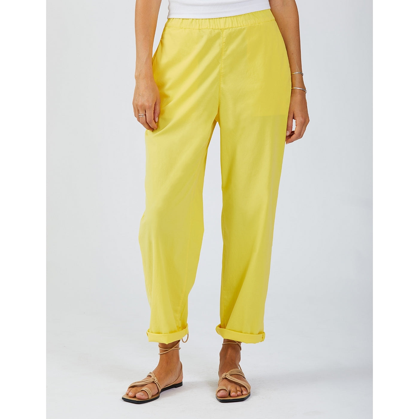 Capri Trousers - Lemon Zest - Women