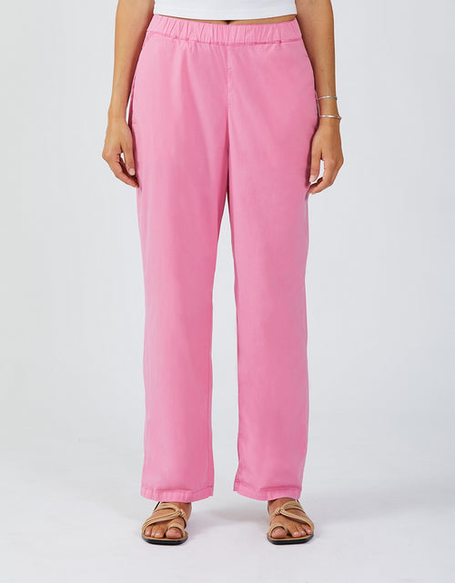 Pantalon Parachute Capri - Pink Block - Femme