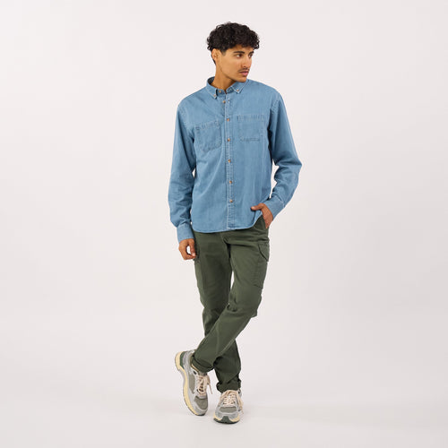 Pantalones cargo - Verde oscuro