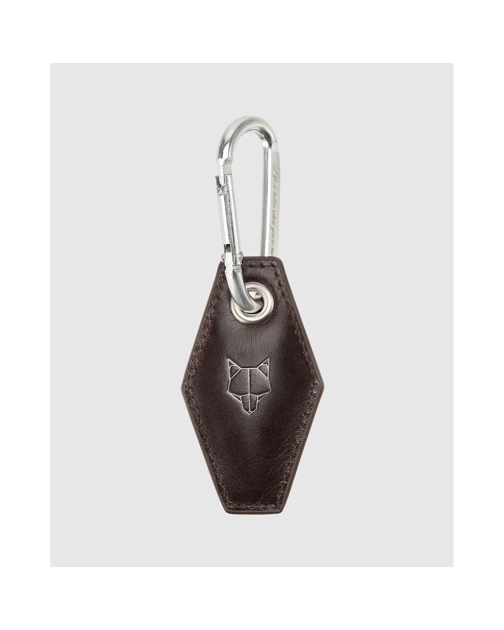 Schlüsselanhänger Carabiner - Braun - Unisex