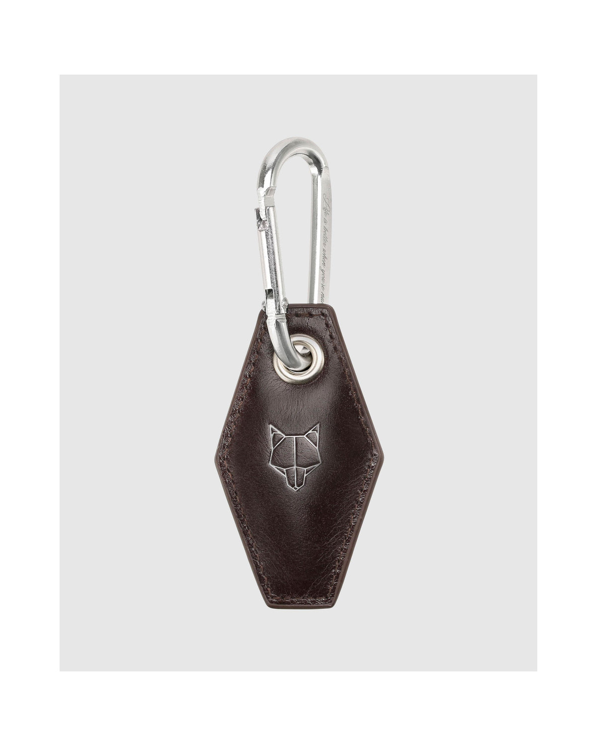 Schlüsselanhänger Carabiner - Braun - Unisex