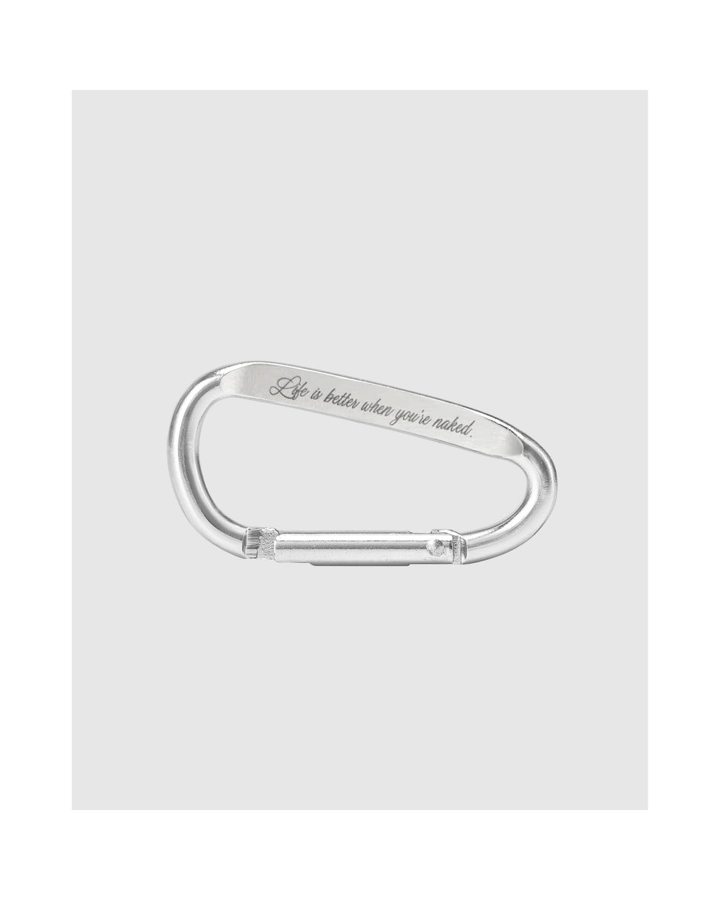 Schlüsselanhänger Carabiner - Braun - Unisex