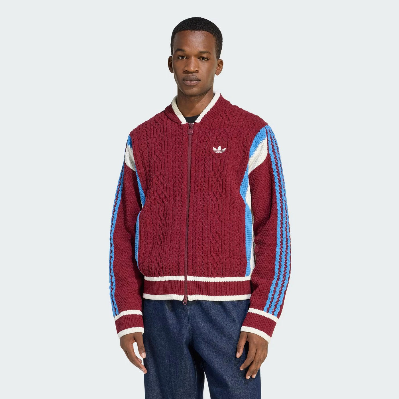 Adidas - Retro Remix Burgundy Cardigan