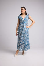 Vestido Largo - Carla - Azul