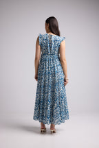 Vestido Largo - Carla - Azul
