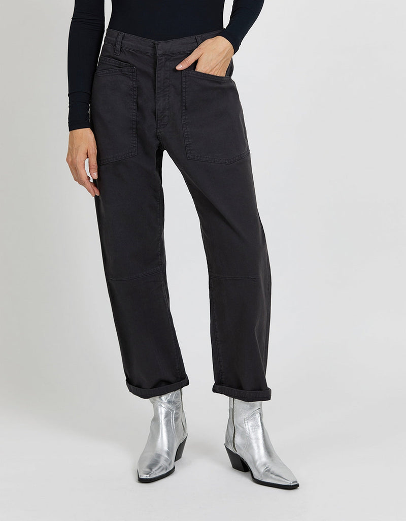 Pantalon Tapered Carl - Carbone - Femme
