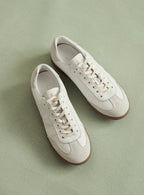 BASKET CUIR BLANC CARMEN PETITE MENDIGOTE