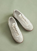 BASKET CUIR BLANC CARMEN PETITE MENDIGOTE