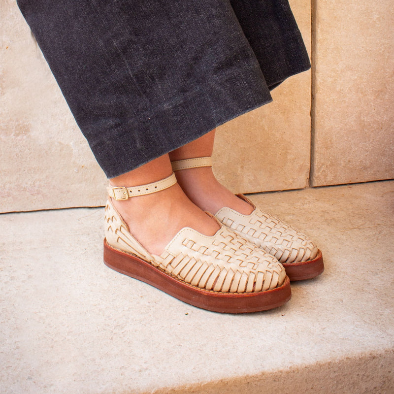 Huaraches Carmen - Grège