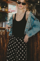 Trousers - Carmine - Black