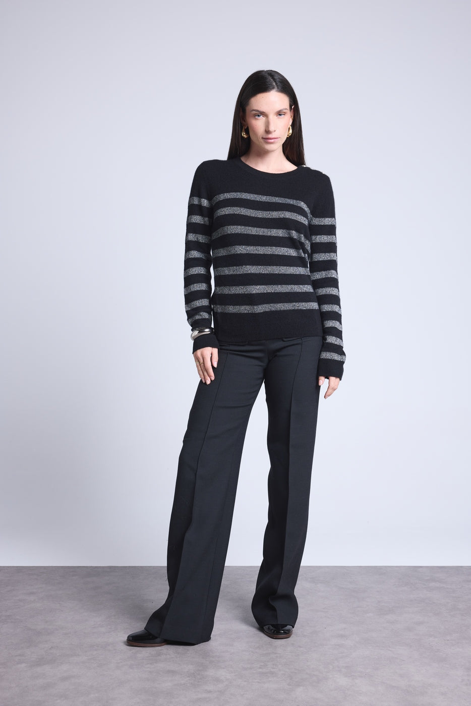 Carole Marinière Jumper - Silver Black - Women