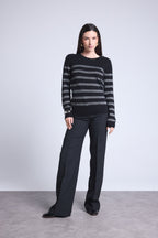 Carole Marinière Jumper - Silver Black - Women