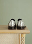 MOCASSINS ARGENTES CAROLE PETITE MENDIGOTE