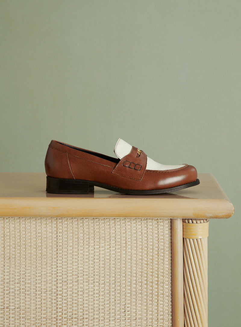 MOCASSINS BICOLORES CAROLE PETITE MENDIGOTE