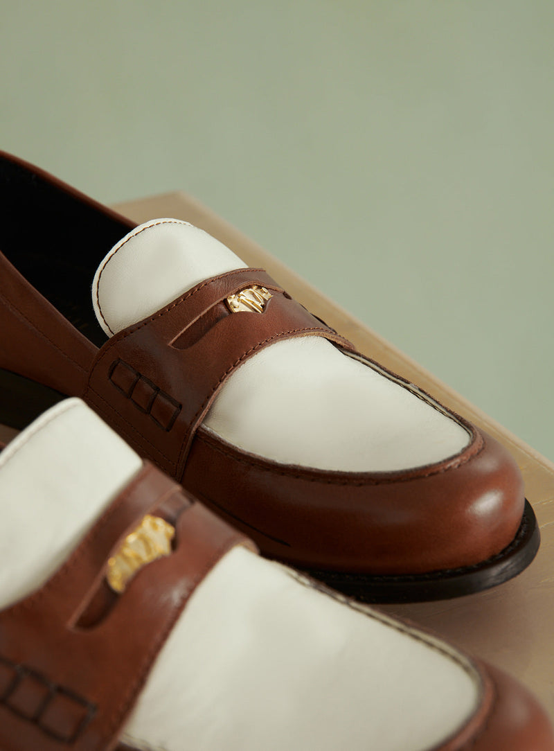 MOCASSINS BICOLORES CAROLE PETITE MENDIGOTE