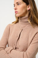 Cardigan Col Rond - Caron - Camel Chiné