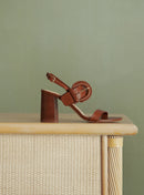 SANDALES A TALONS MARRONS BOIS CARRIE PETITE MENDIGOTE