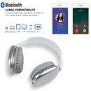 Bluetooth Wireless Headphones - Silver - Men - Women