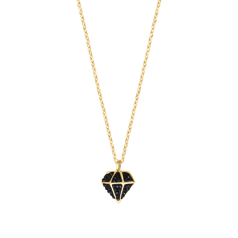 Collier Casino Diams Doré Jet