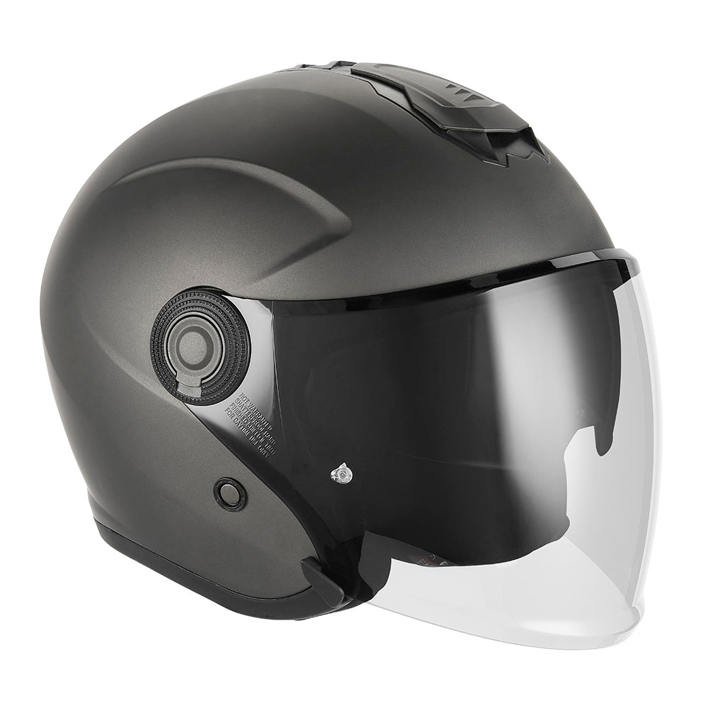Casco jet Nitro - Titanio mate