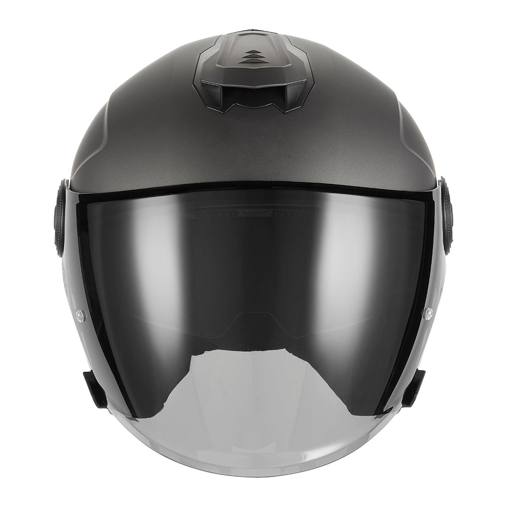 Casco jet Nitro - Titanio mate