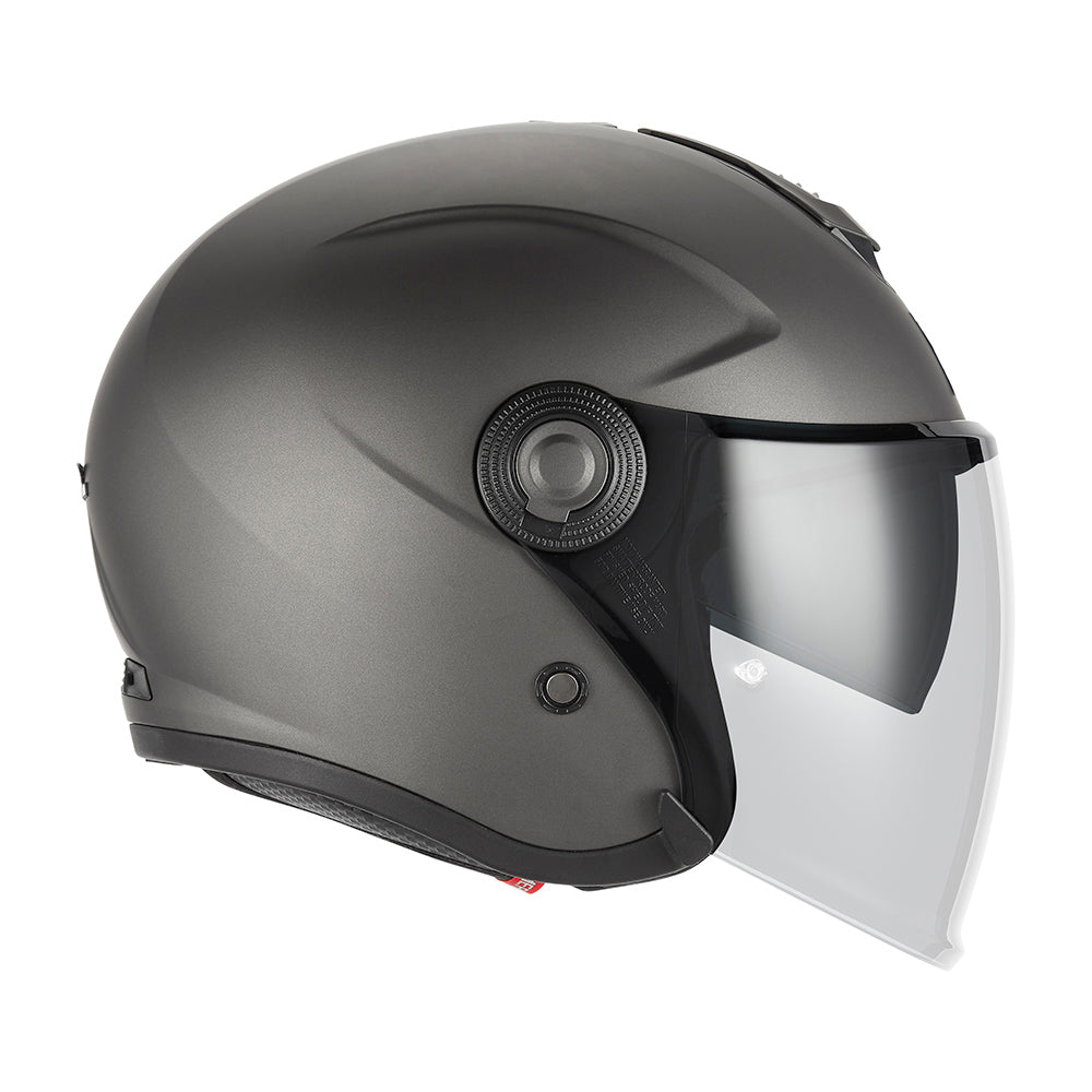 Casco jet Nitro - Titanio mate