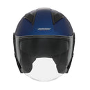 Casque Jet Nox N129 Mat Metalise - Bleu