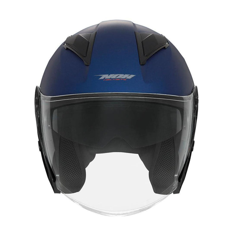 Casque Jet Nox N129 Mat Metalise - Bleu