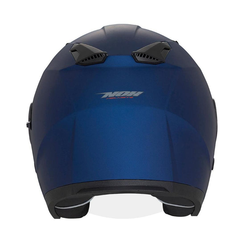 Casque Jet Nox N129 Mat Metalise - Bleu