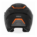 Casque Jet Nox N130 Klint Noir Mat - Orange