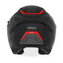 Casque Jet Nox N130 Klint Noir Mat - Rouge