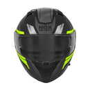 Casque Modulable Nox N966 Focal Noir Mat - Jaune