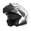 Casque Modulable Nox N967 Synchro - Blanc Rouge