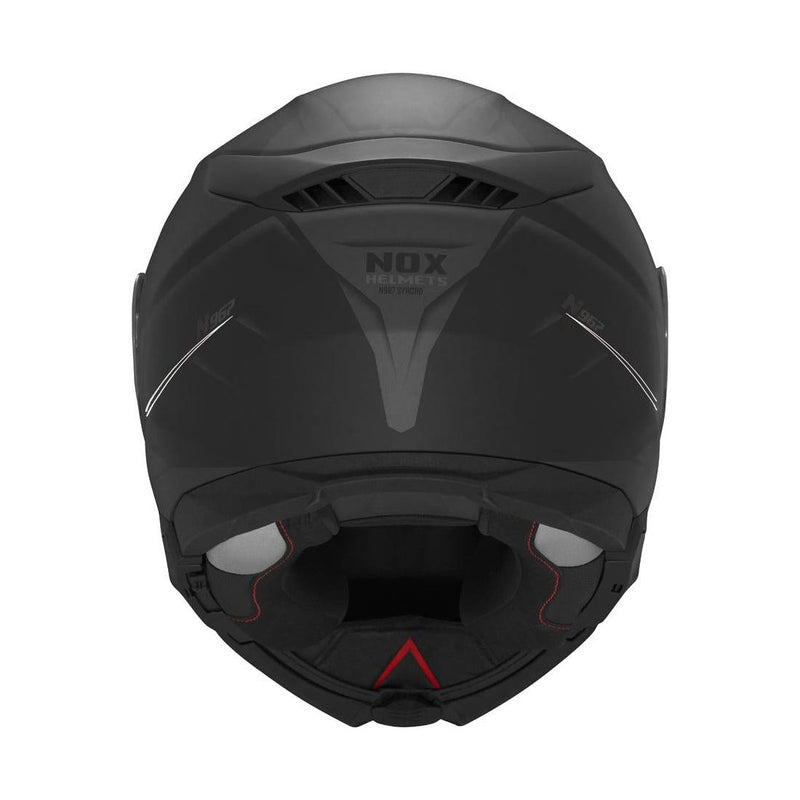 Casque Modulable Nox N967 Synchro Mat - Blanc Noir