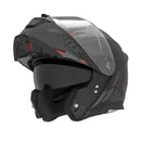 Casque Modulable Nox N967 Synchro Noir Mat - Rouge