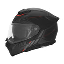 Casque Modulable Nox N967 Synchro Noir Mat - Rouge