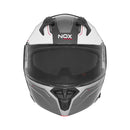 Casque Modulable Nox N968 Tomak - Blanc Rouge