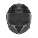 Casque Modulable Nox N968 Tomak Noir Mat - Rouge