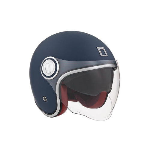 Casque Premium Jet Heritage - Bleu Mat