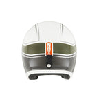 Casco Premium Nox Jet Next Shaker - Blanco Caqui Naranja