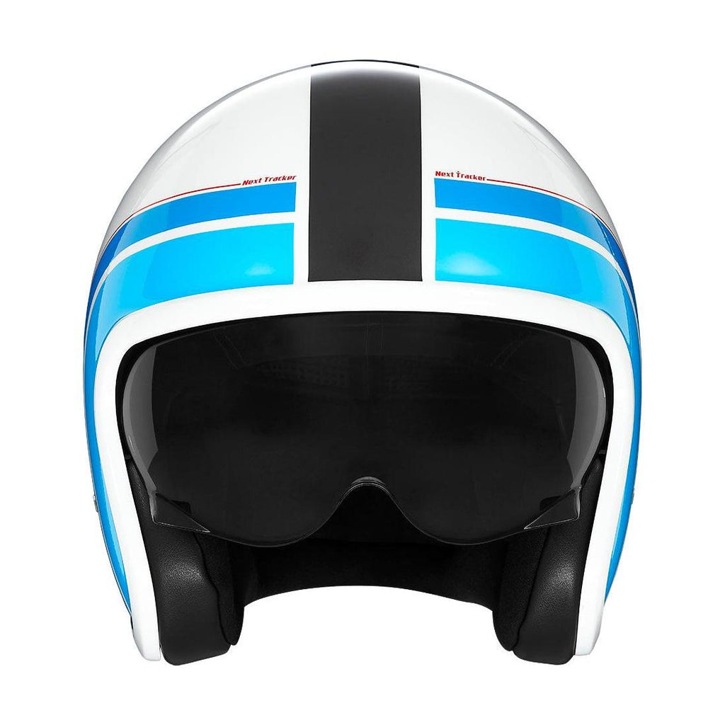 Nox Jet Next Traker Premium Helmet - Blue White Red