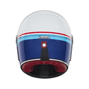 Casque Premium Nox Integral Revenge Strobe - Blanc Bleu Rouge