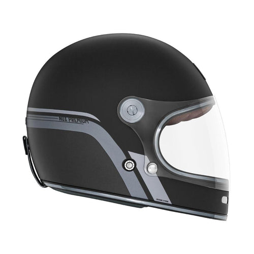 Casque Premium Nox Integral Revenge Strobe Noir - Mat Titanium