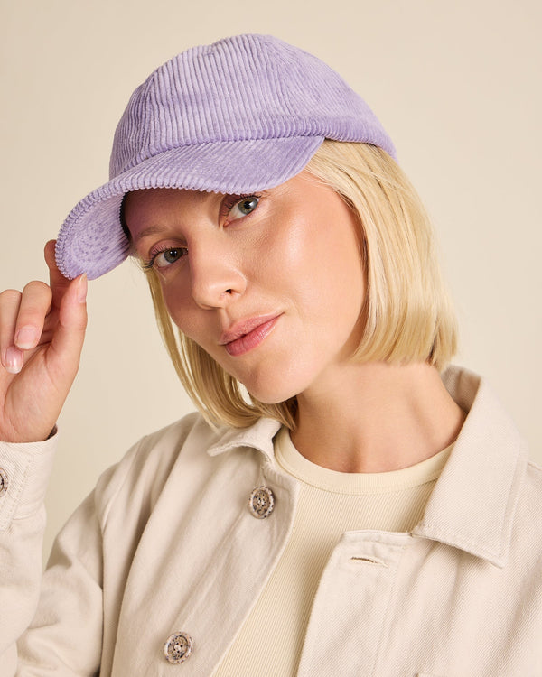 Casquette Velours Côtelé Lila