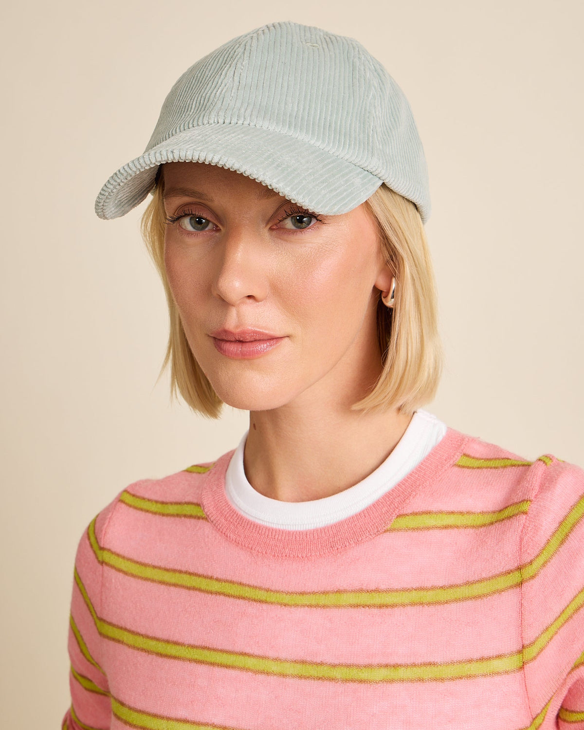 Casquette Velours Côtelé Sauge