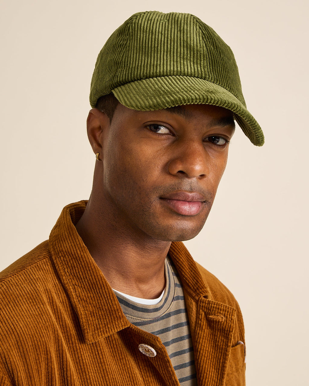 Casquette Velours Côtelé Vert Olive