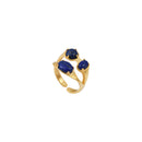 Bague Dorée Cassandra Lapis Lazuli